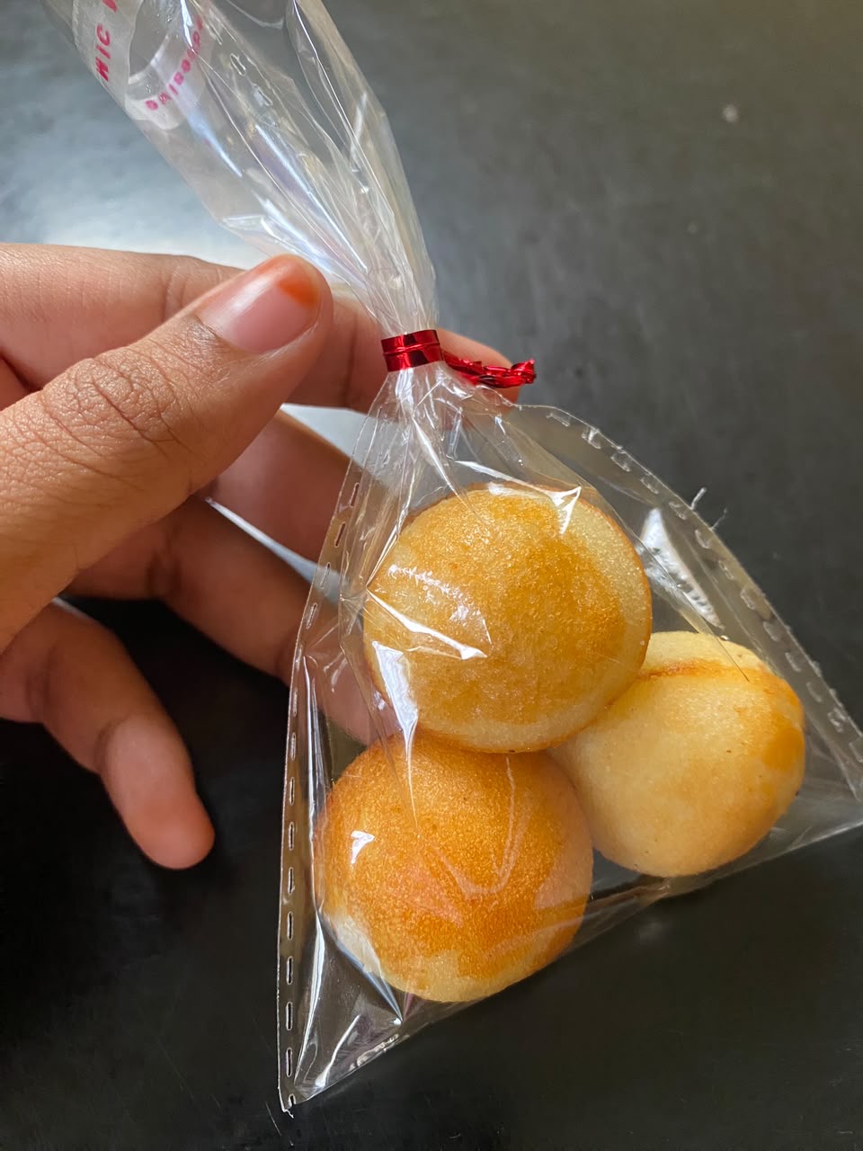 A bag of freshly made cake pops from Cookie Island