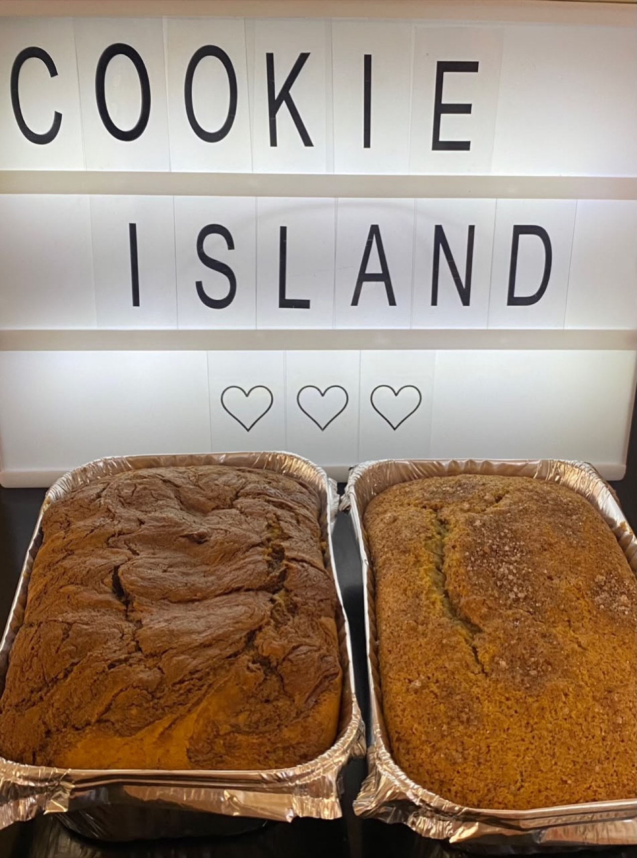 Loaf cakes from Cookie Island