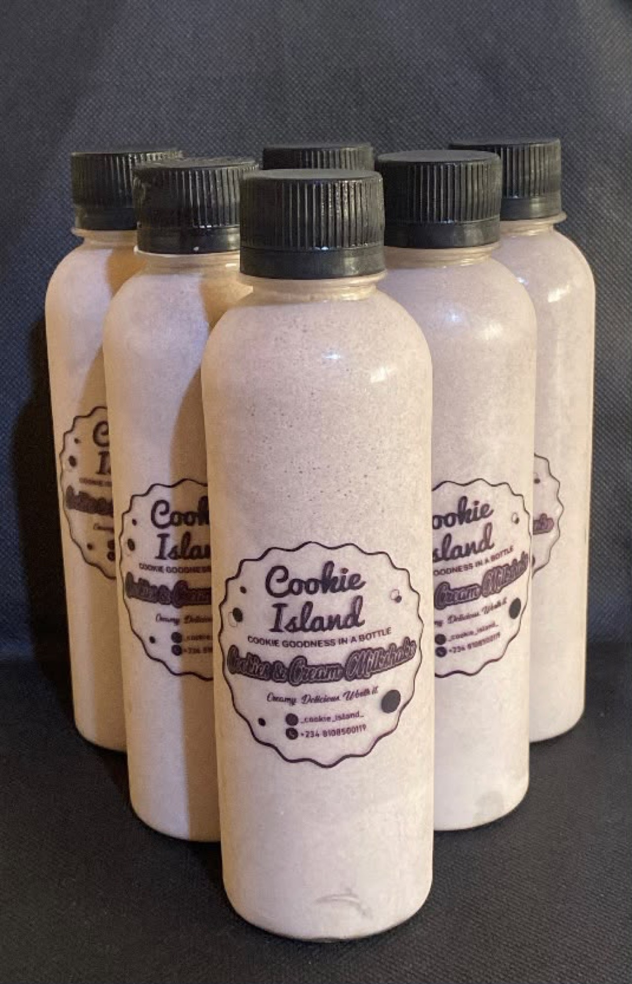 Bottled Cookie Island milkshakes